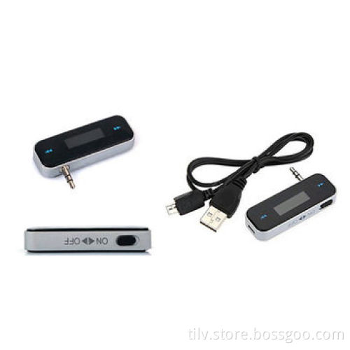 In-car Wireless LCD Handsfree 3.5mm Jack FM Transmitter